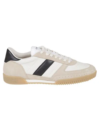 Tom Ford Terence Leather And Suede Sneakers In White