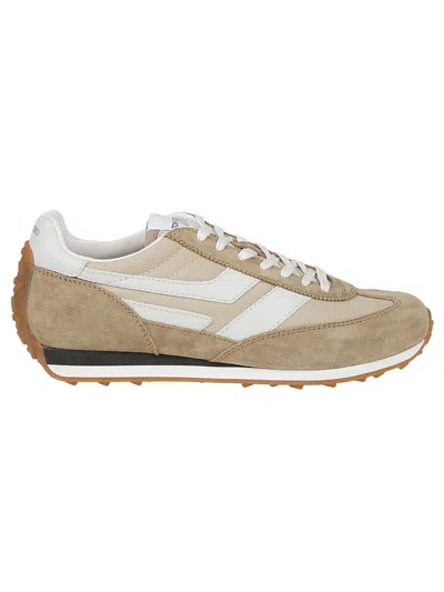Tom Ford Round Toe Low-top Sneakers In Brown