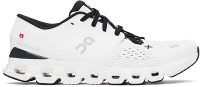 On Cloud X 4 Rubber-trimmed Mesh Running Sneakers In White