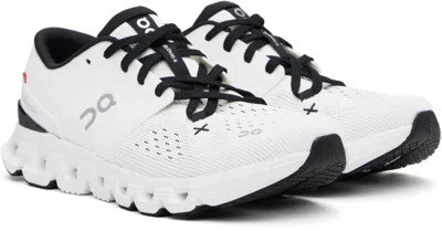 On Cloud X 4 Rubber-trimmed Mesh Running Sneakers In White