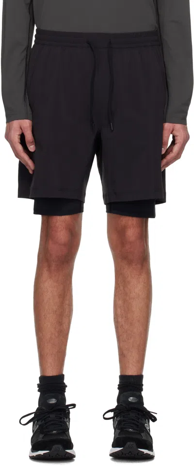 Reigning Champ Black 4-way Combo 7 Training Shorts In 001 Black