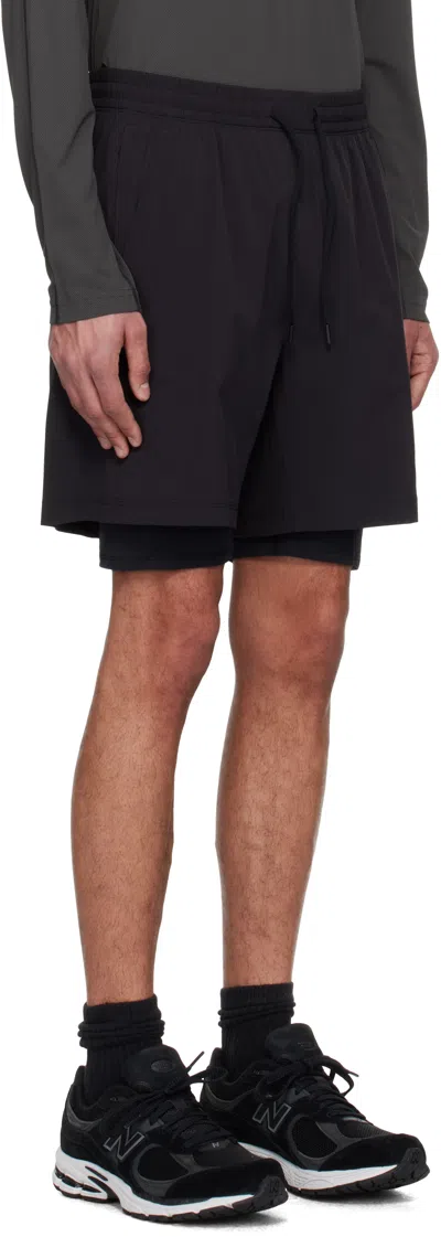 Reigning Champ Black 4-way Combo 7 Training Shorts In 001 Black