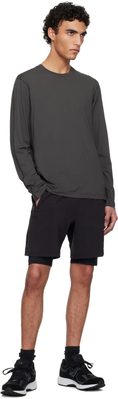 Reigning Champ Black 4-way Combo 7 Training Shorts In 001 Black