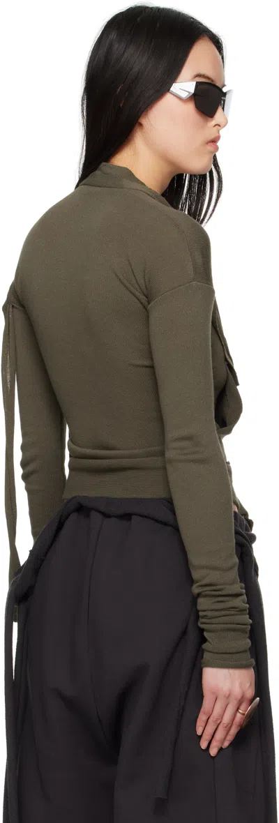 Ottolinger Deconstructed Cardigan In Green