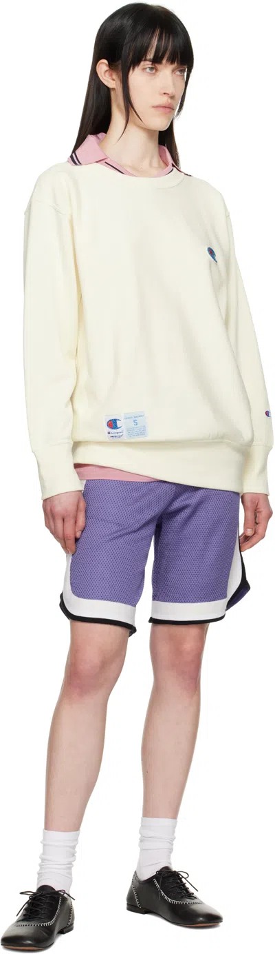 Undercover Off-white Champion Edition Uc1e4809 Sweatshirt In Ivory