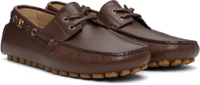 Valentino Shoes Man In Zwx Bark Brown