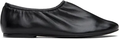A.p.c. Black Swan Slip-on Ballerina Flats In Lzz Black