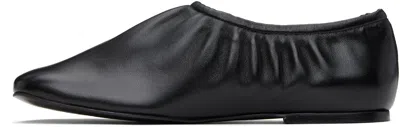 A.p.c. Black Swan Slip-on Ballerina Flats In Lzz Black