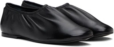 A.p.c. Black Swan Slip-on Ballerina Flats In Lzz Black