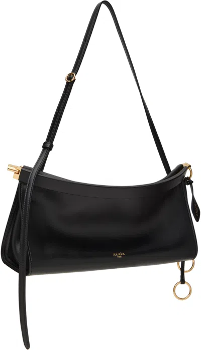 Alaïa Alaia Goatleather Shoulder Bag In Black