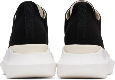 Rick Owens Drkshdw Abstract Low Top Sneaker In 911 Black/milk/milk