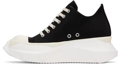Rick Owens Drkshdw Abstract Low Top Sneaker In 911 Black/milk/milk