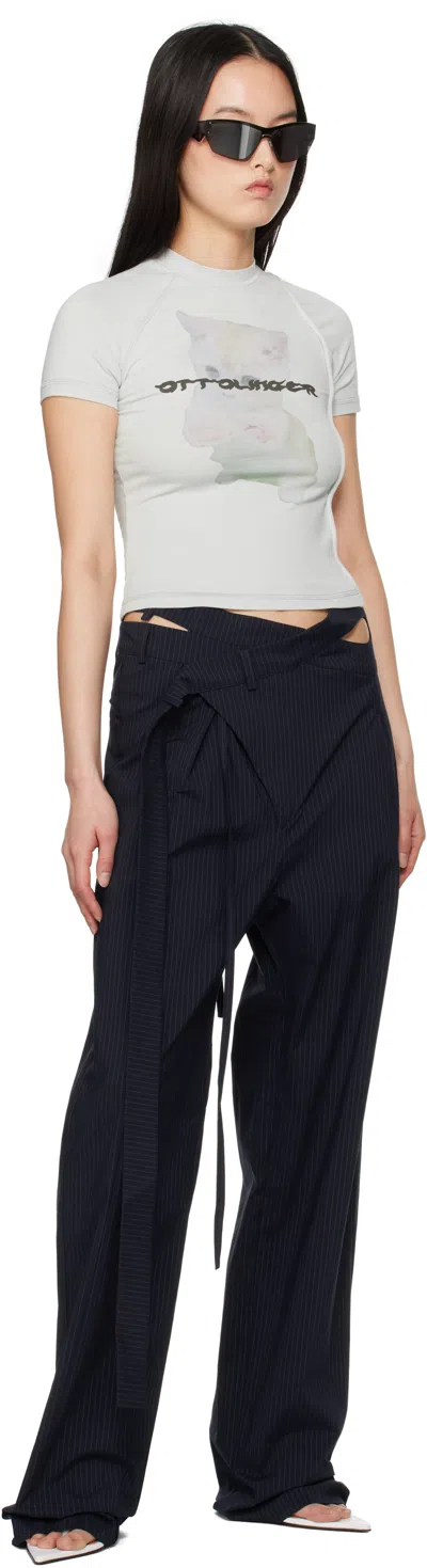 Ottolinger Deconstructed T-shirt In Gray