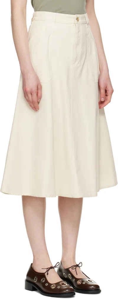 Apc A. P.c. "laurie" Skirt In Aac Off White