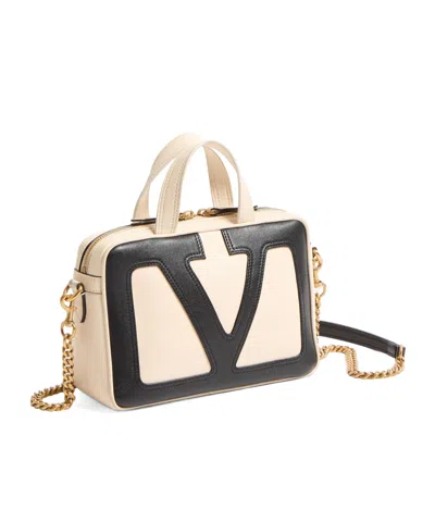 Valentino Small Nappa Leather Top Handle Bag In White