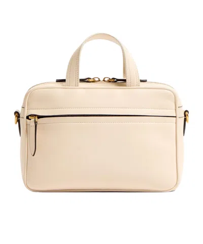 Valentino Small Nappa Leather Top Handle Bag In White