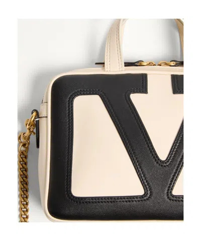 Valentino Small Nappa Leather Top Handle Bag In White