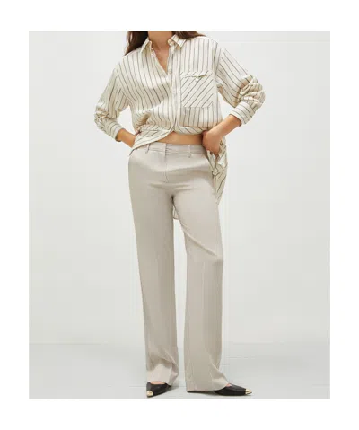 Marella Recycled Envers Satin Trousers In White