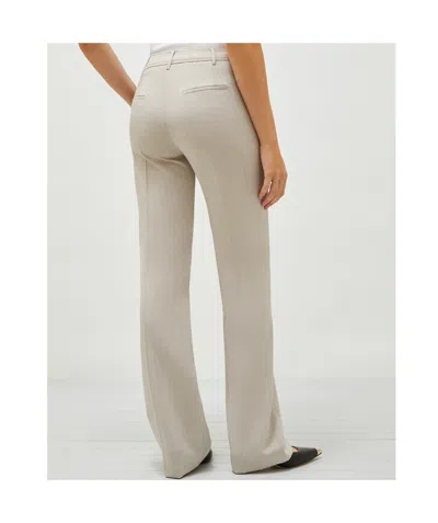 Marella Recycled Envers Satin Trousers In White