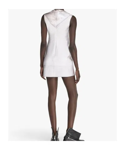 Jw Anderson J. W. Anderson Grey Sleeveless Grey Mini Dress In Heather Grey