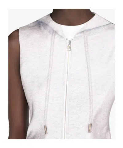 Jw Anderson J. W. Anderson Grey Sleeveless Grey Mini Dress In Heather Grey