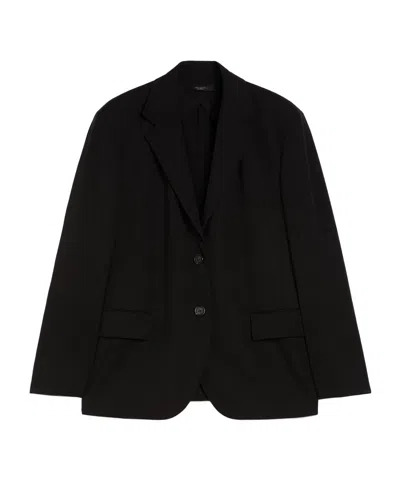 Weekend Max Mara Erik Single Breasted Blazer In Black