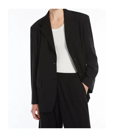 Weekend Max Mara Erik Single Breasted Blazer In Black