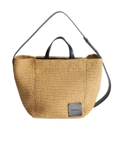 Jil Sander Utility Tote Medium In Nude