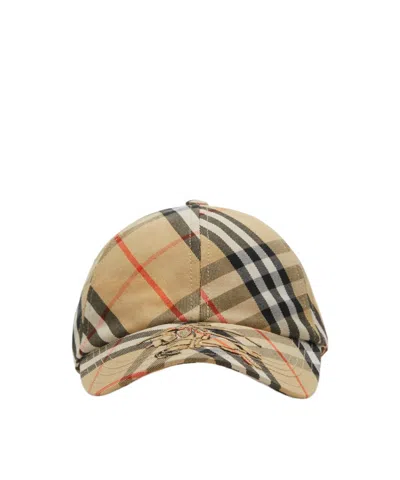 Burberry Plaid Hat In Multi