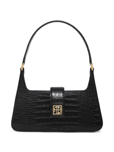 Anine Bing Lou Shoulder Bag In Black