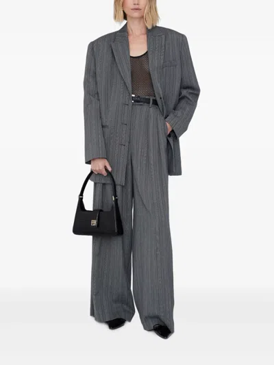 Anine Bing Lou Shoulder Bag In Black