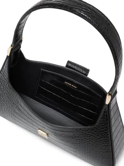 Anine Bing Lou Shoulder Bag In Black