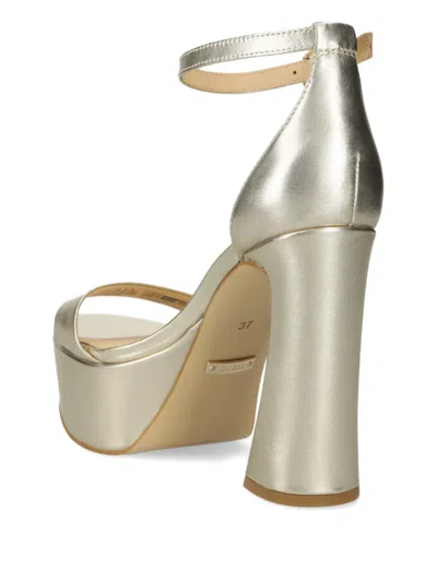 皮质高跟凉鞋（12厘米）