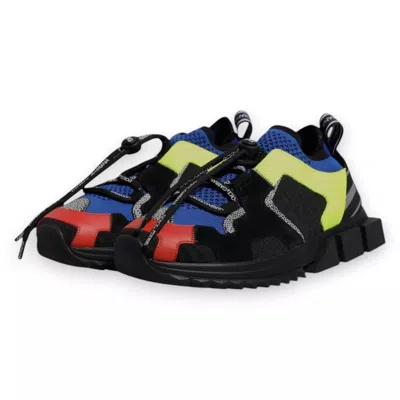 Pre-owned Dolce & Gabbana Multicolor Low Top Sorrento Sneakers Men's Shoes ()