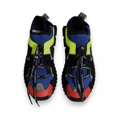 Pre-owned Dolce & Gabbana Multicolor Low Top Sorrento Sneakers Men's Shoes ()