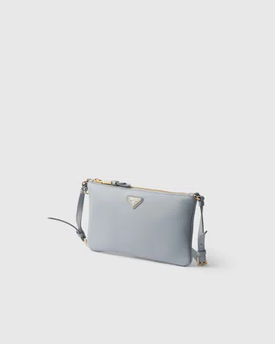 Prada Leather Pouch In Blue