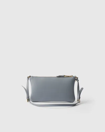 Prada Leather Pouch In Blue