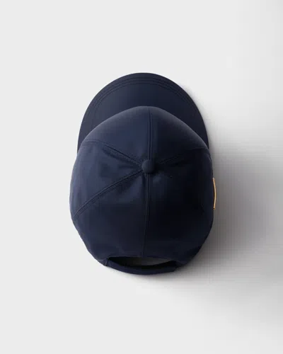 Prada Re-nylon Baseball Cap In Balticlue
