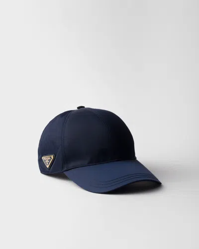 Prada Re-nylon Baseball Cap In Balticlue