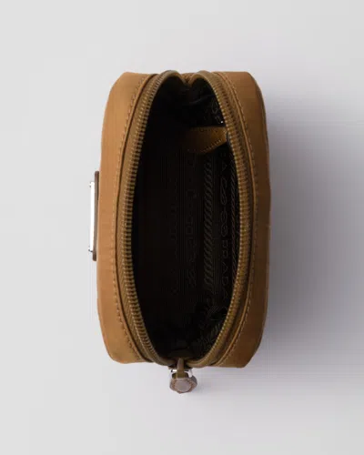 Prada Re-nylon Necessaire In Brandy