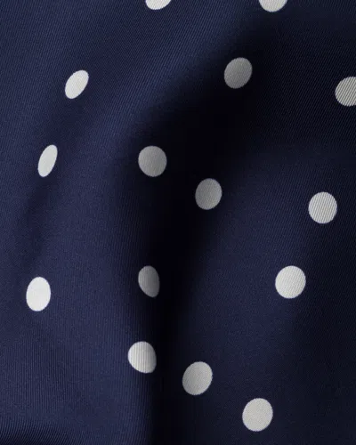 Prada Printed Silk Twill Scarf 90x90 In Blue/white