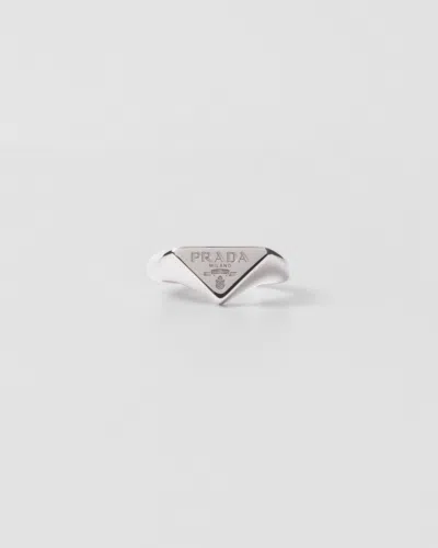 Prada Silver Ring In Silver