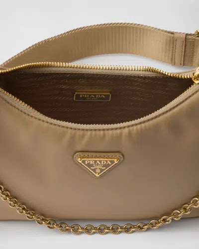 Prada Re-edition 2005 Re-nylon Bag With Saffiano Mini Bag In Brown