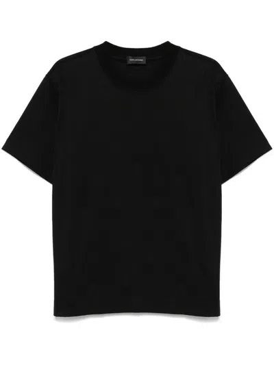 Shop Tagliatore T-shirts And Polos In Black