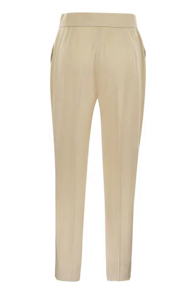 Max Mara Pegno Straight-leg Trousers In Neutral