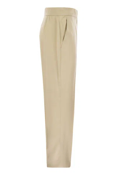 Max Mara Pegno Straight-leg Trousers In Neutral