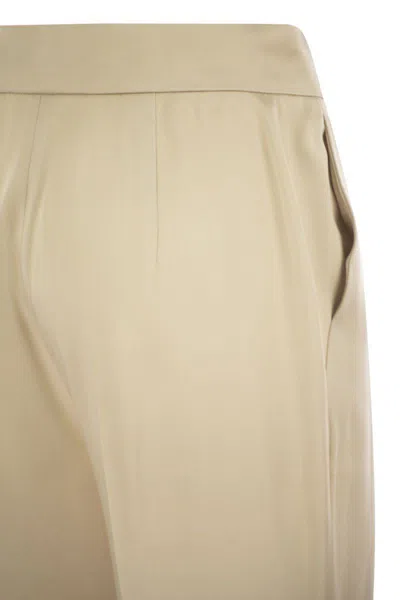Max Mara Pegno Straight-leg Trousers In Neutral