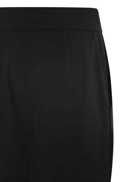 Max Mara Rino Wool And Mohair Trousers In Black