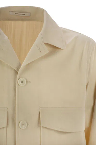 Tagliatore Men's Stretch Cotton Blend Jacket In Beige