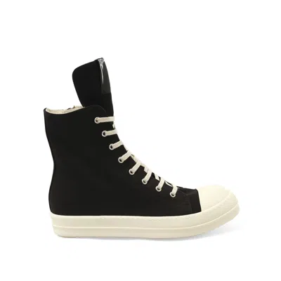 Rick Owens Drkshdw Men's Hollywood Sneaks Sneakers In Black/milk